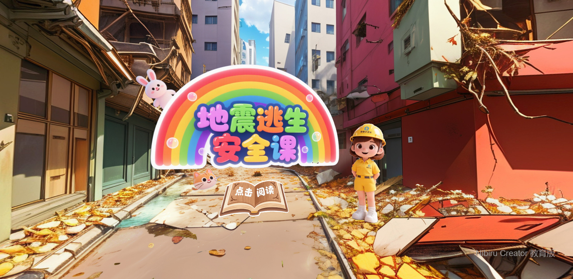 幼儿园VR课件-地震来了我不怕