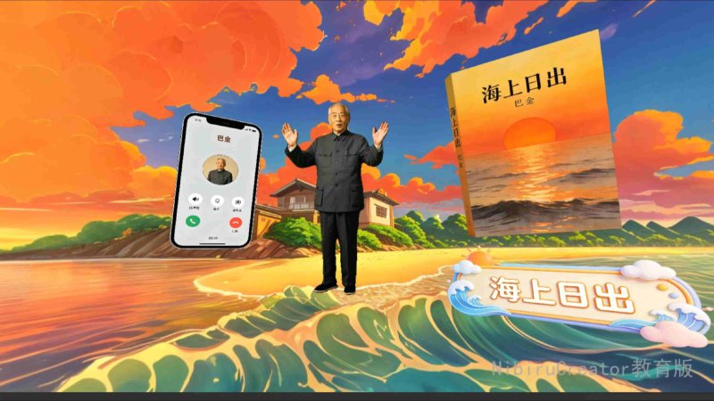 小学语文《海上日出》公开课制作-vr公开课